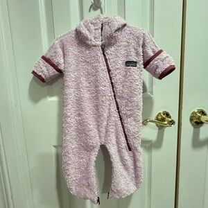 Patagonia Soft Pink Fleece Kids Footie